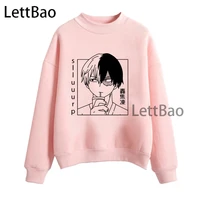 my hero academia todoroki shoto woman sweatshirt funny anime cartoon long sleeve casaul autumn loose pullovers tops