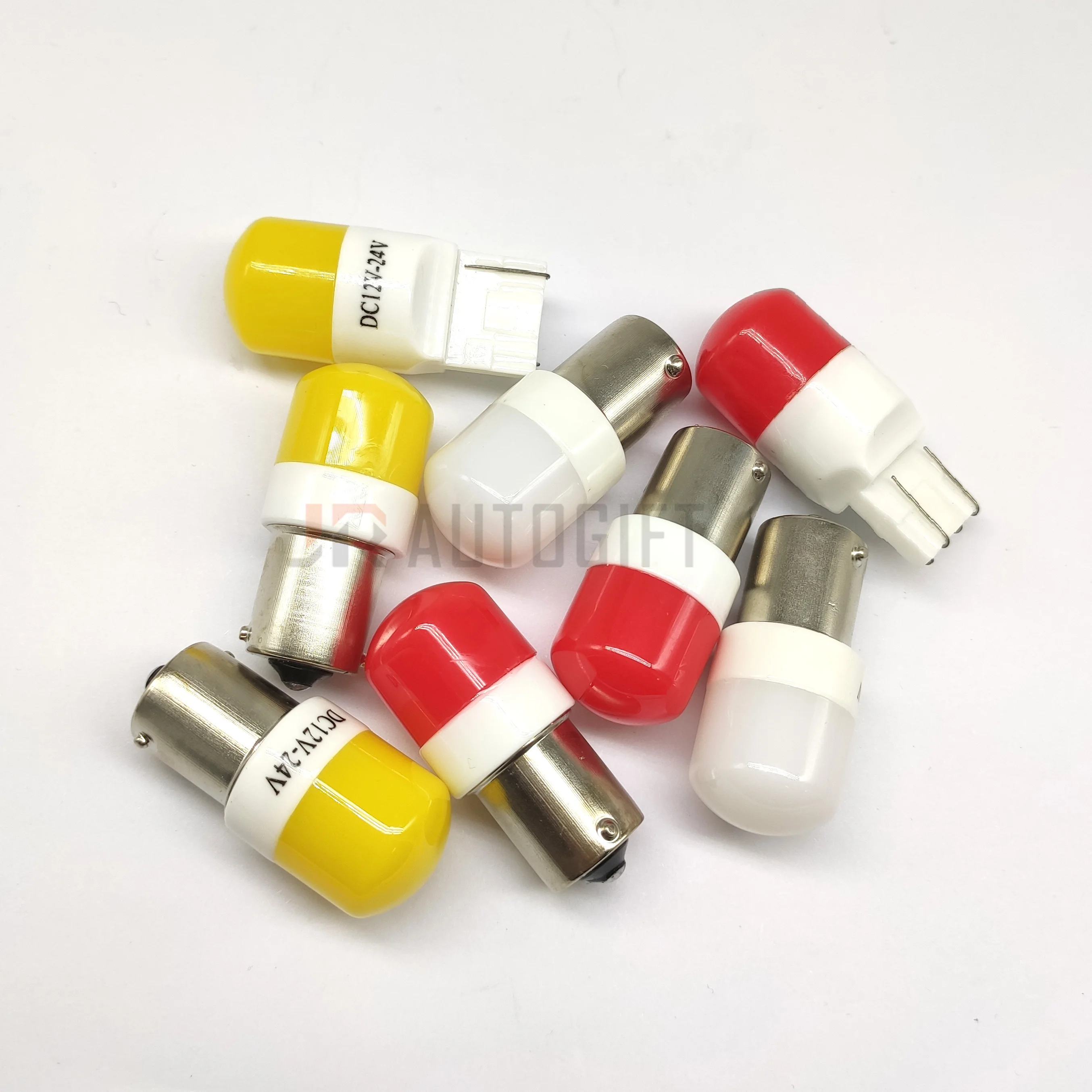 2 шт. Автомобильные светодиодные лампы 12-24 светодиодный S25 T20 1157 BAY15D P21/5 Вт - купить