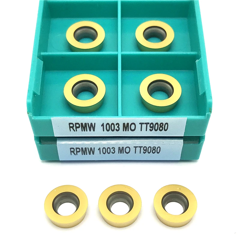 

Твердосплавная пластина RPMW1003 MO TT9080 R5, индексируемая пластина для фрезерного станка с ЧПУ, токарные вставки для держателя инструмента EMRW