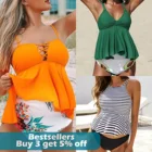 Купальник для беременных женщин, купальник из двух предметов с принтом для беременных, бикини, пляжная одежда, женский купальник 2021