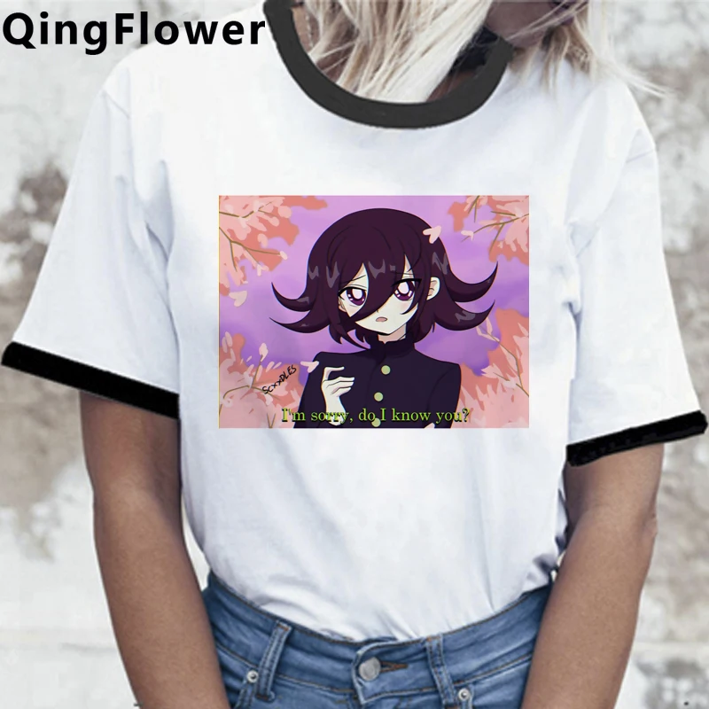 Ouma Kokichi Danganronpa Mikan Tsumiki летний топ футболка мужская повседневная парная kawaii |