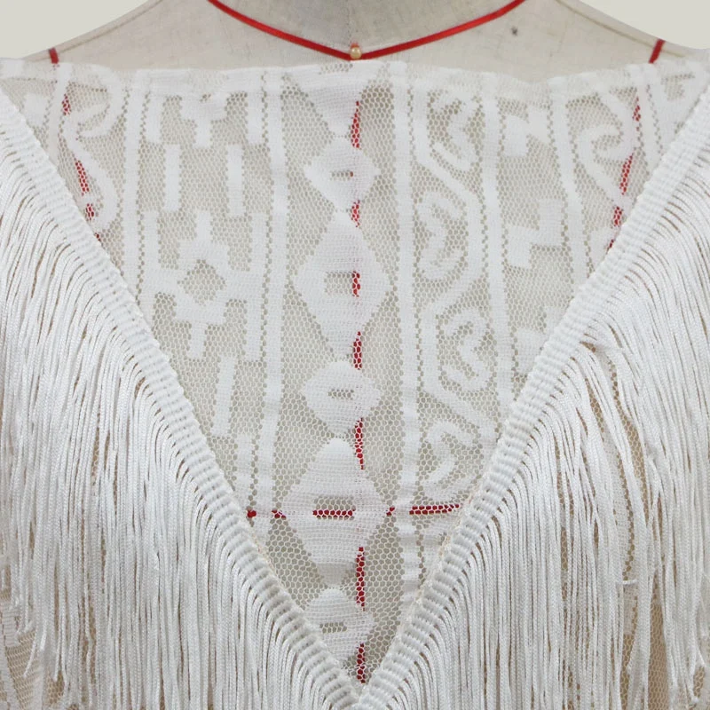 Женское платье с кисточками для латинских танцев сексуальное мини-платье