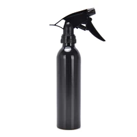 1pc 250ml spray bottle high grade aluminum water bottle trigger hairdressing tool for hair salons makeup lotion silverblack