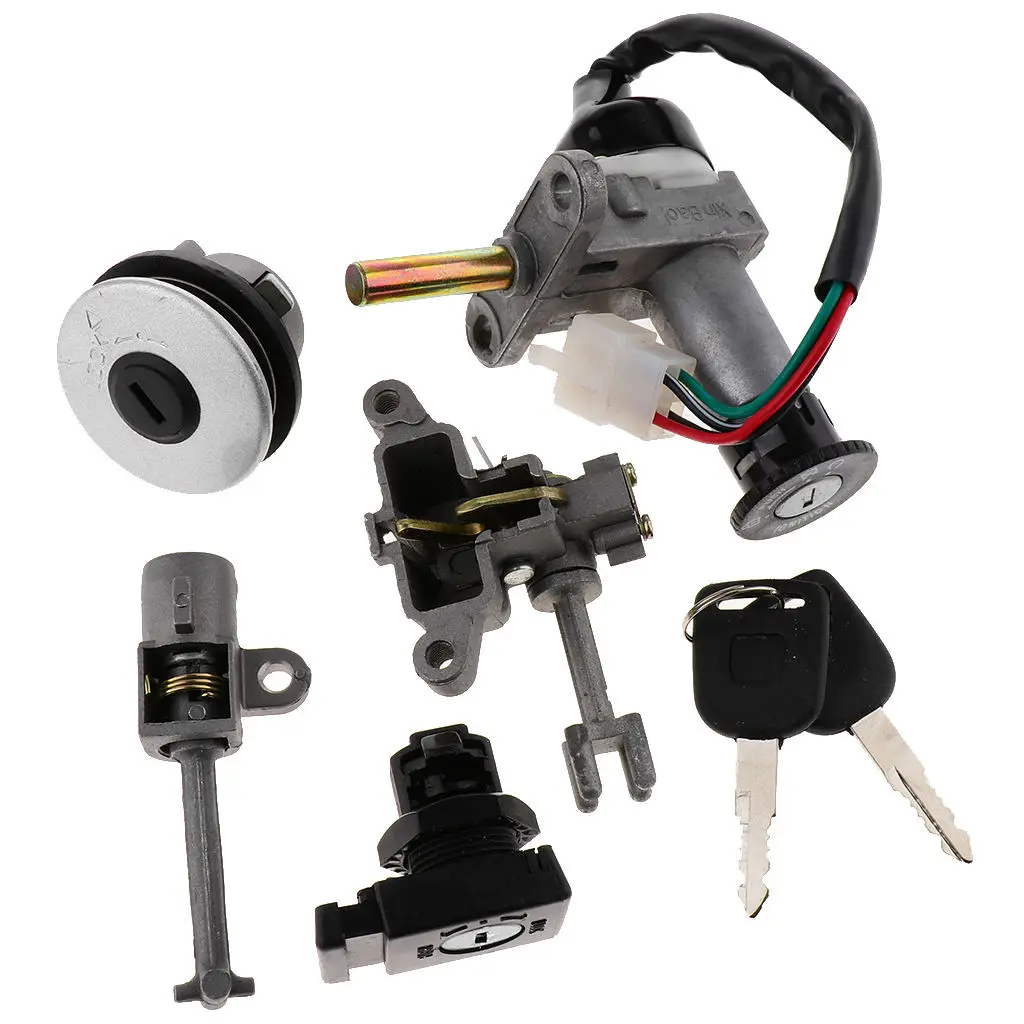

Matching Performance Throttle Lock Door Lock Fuel Tank Lock Set Fit for Yamaha ZY125T