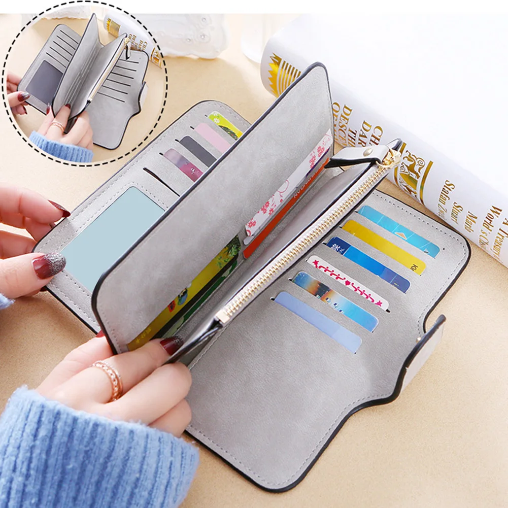 Складной кошелек для ключей в стиле ретро несколько отделений искусственная