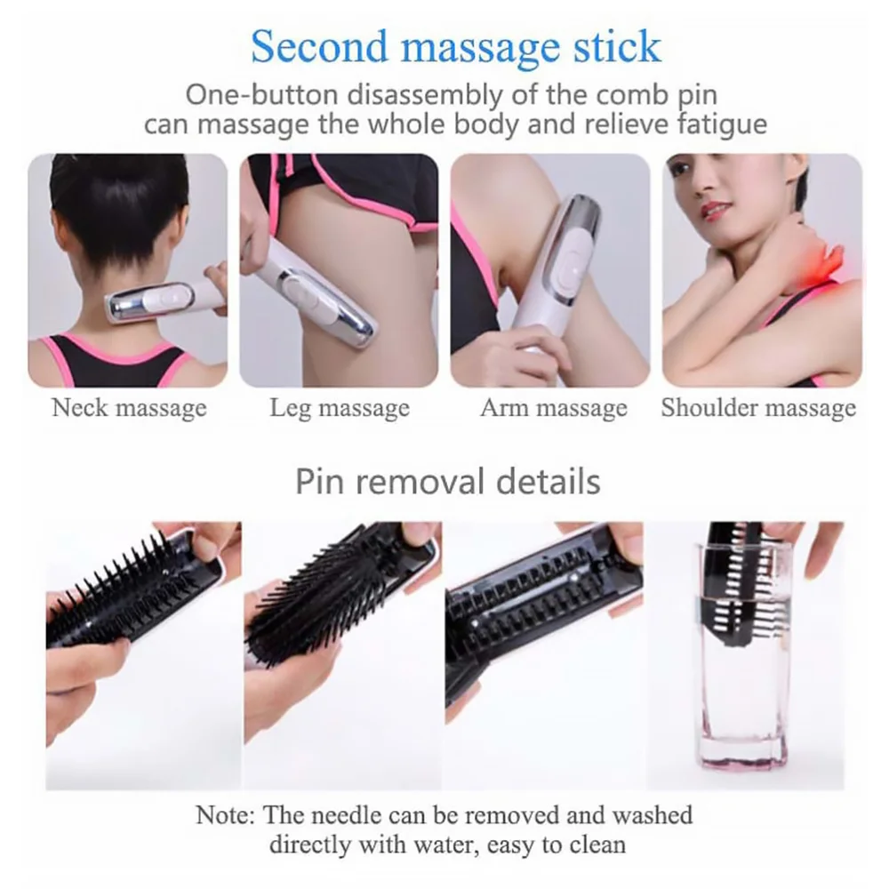 

Electric Hair Brush Vibration Scalp Massager Hair Care Hair Comb for Home Travel