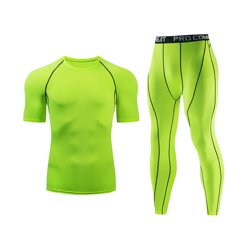 

Men's Long-Sleeved Tights, Sports Suits, Quick-Drying Fitness Clothes, Running Training Stretch Compression