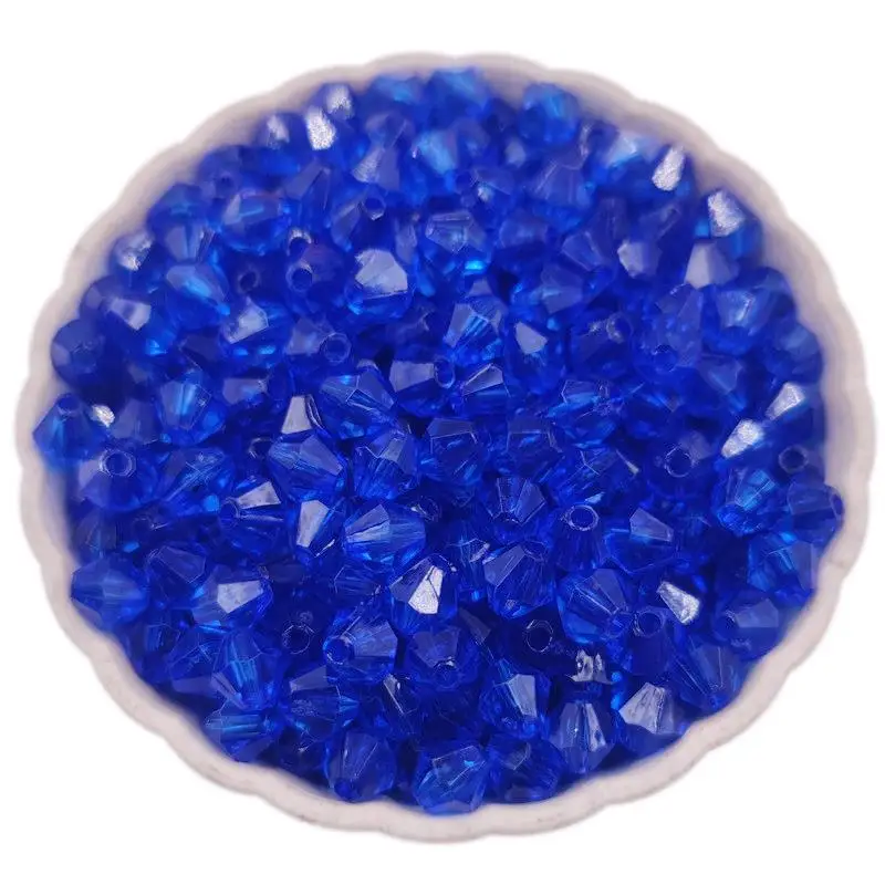 300 шт. акриловые прозрачные алмазные бусины россыпью для изготовления ювелирных
