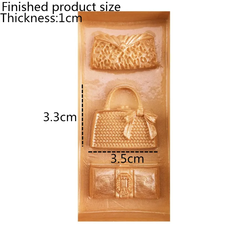 3D Женские сумки в форме силиконового торта сахарное ремесло форма для помадки