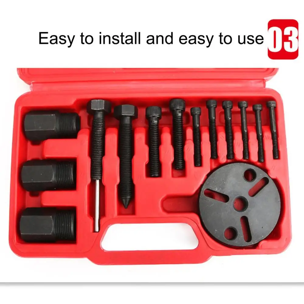 

14pcs/set Auto Air Conditioning Compressor Repair Tool Portable Compressor Pump Head Disassembly Tool