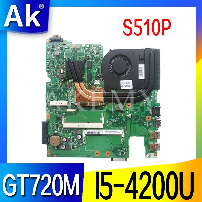 12293 1 48.4L106.011 материнская плата для ноутбука For Lenovo S510P LS41P LS51P I5 4200U процессор GT720M