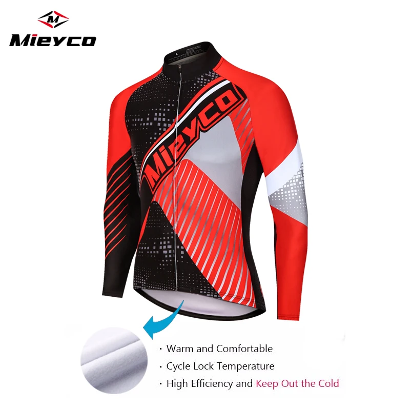 

Веломайка мужская с длинным рукавом, теплая флисовая рубашка с длинным рукавом, для езды на велосипеде