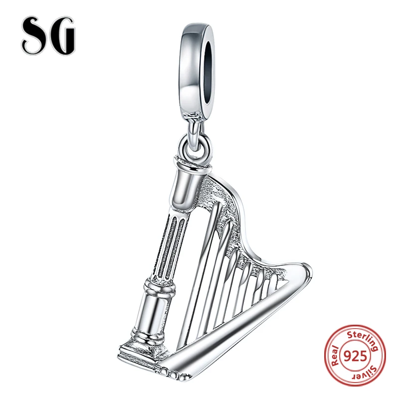 Лидер продаж бусины-шармы из стерлингового серебра 925 пробы с подвеской в виде