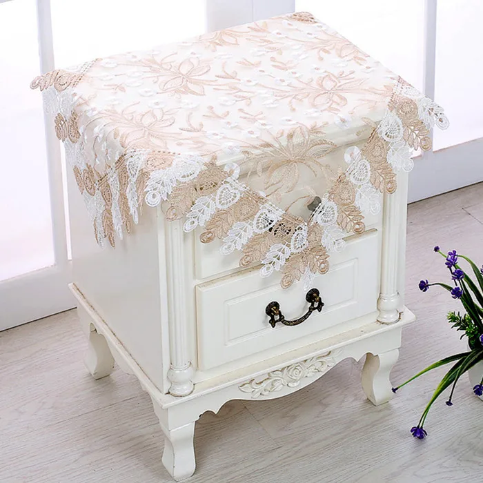 Beige Proud Rose кружево круглый скатерти вышитые скатерти диван полотенце украшение скатерть ТВ ковчег покрытие полотенце на заказ - Цвет: Beige