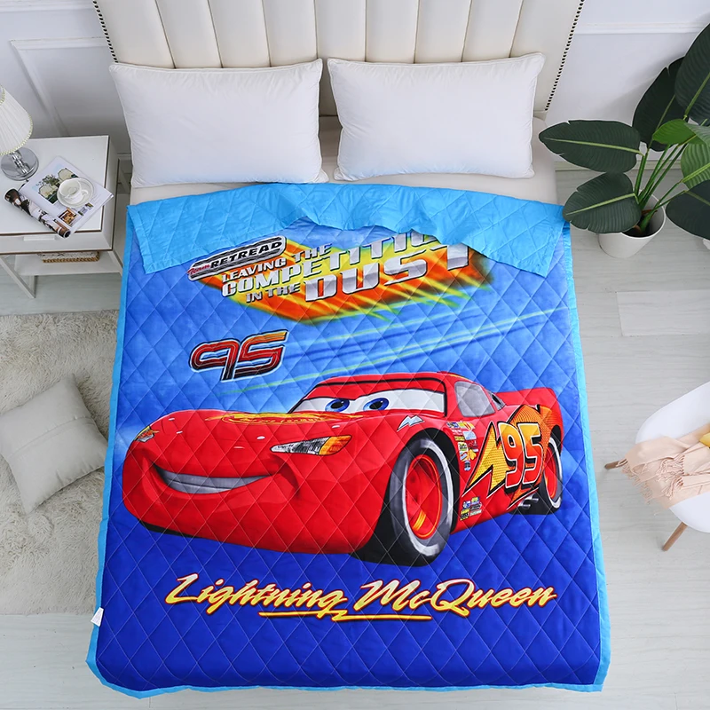 Стеганое одеяло с принтом Тачки длина 1 2 м|Одеяла| |