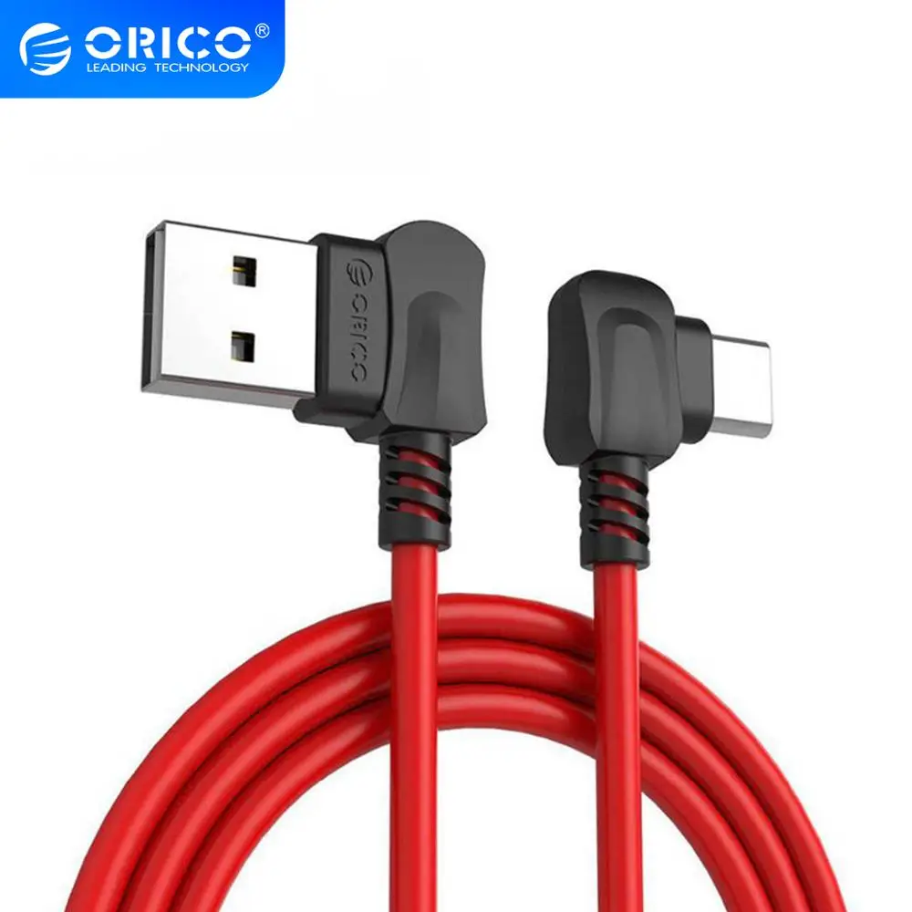 ORICO прямоугольный USB кабель USB2.0 A/M для освещения Samsung Note8 S8 Xiaomi MAC 2A мобильный