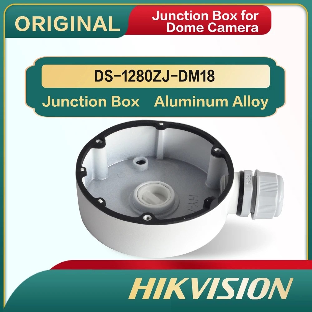 DS-1280ZJ-DM18 Original Hikvision White Junction Box For Dome Camera
