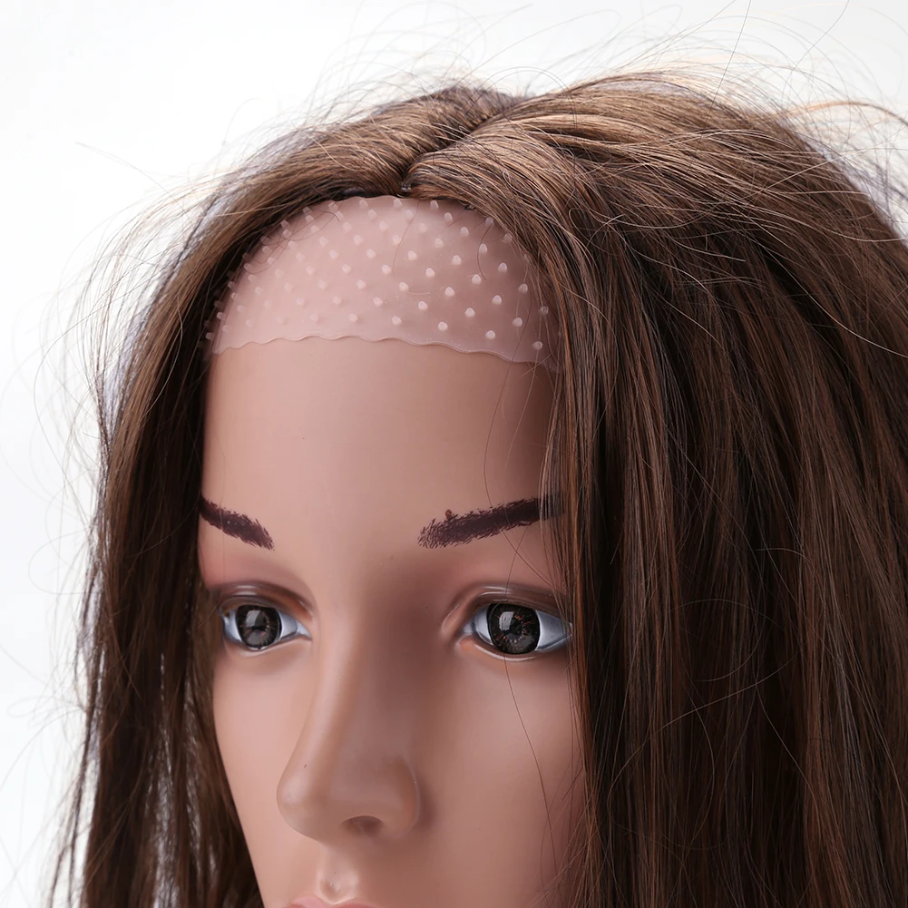 Силиконовая Прозрачная повязка для волос нескользящая эластичная спортивная на