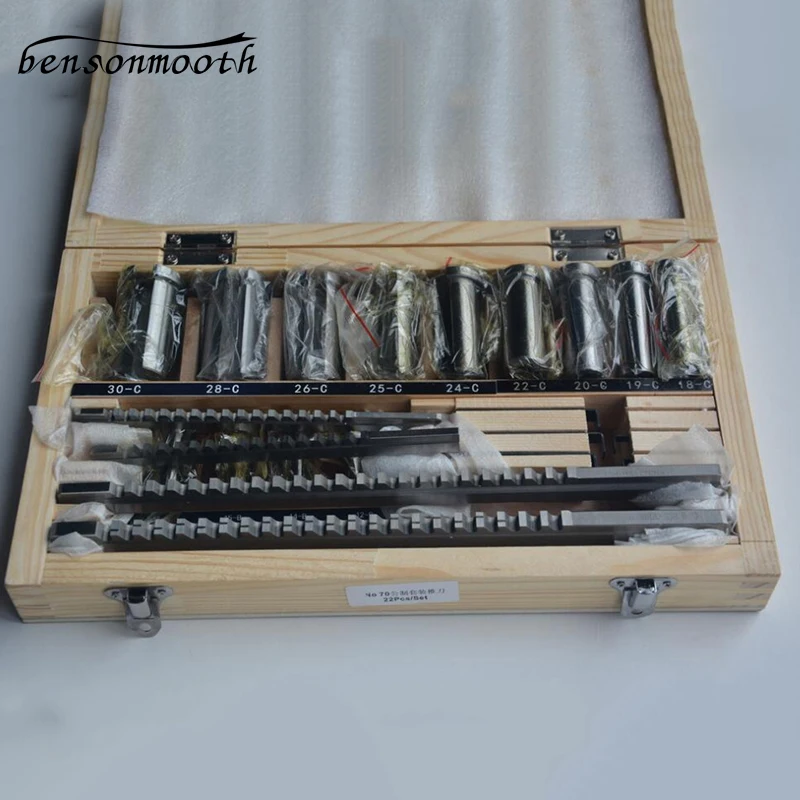 22 шт. Hss паз Keyway Broaches набор втулок Комплект прокладок метрическая система 12 30 HSS