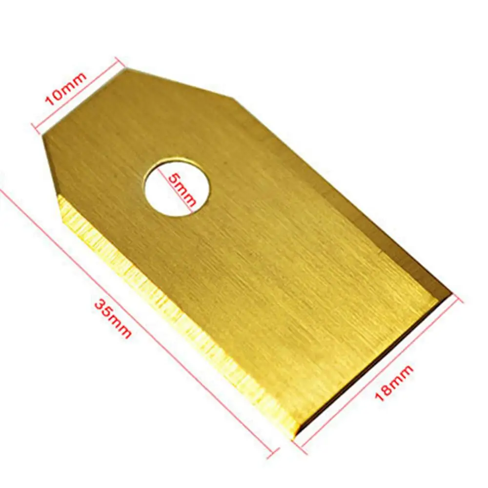 30 шт. лезвие из нержавеющей стали золотое 35*18*0 75 мм для садовых роботизированных