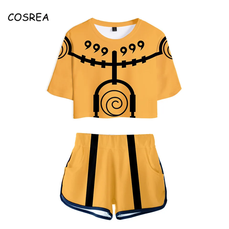 Рубашка Косплей Костюм Аниме футболка Узумаки Акацуки Харуно Сакура спортивный