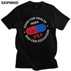 Классическая мужская футболка с надписью Tokyo Akira, футболка с короткими рукавами из чистого хлопка с аниме, летняя футболка с надписью Good for Health Bad for eduction