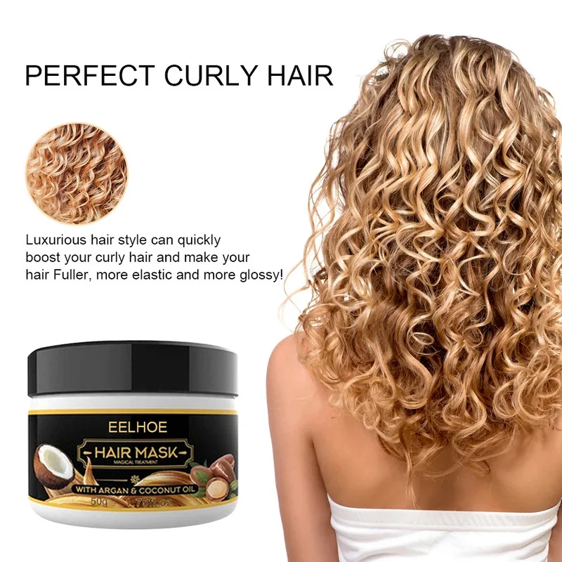 

Miracle Keratin Hair Mask Coconut Oil Repairs Damaged Smooth and Soft Hair Roots Nourishes Hair Care Hair Oil