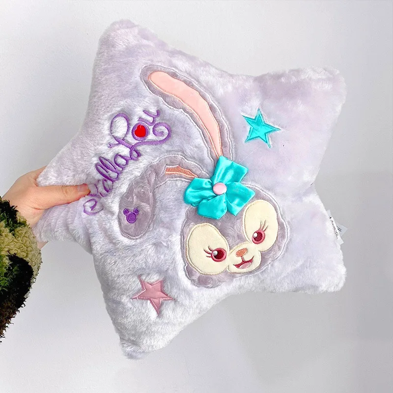 

40x40cm Star Stellalou Bunny Plush Cushion Disney Pillows Easter Rabbit Toys Textile Pillow Cover Christmas Decorations For Home