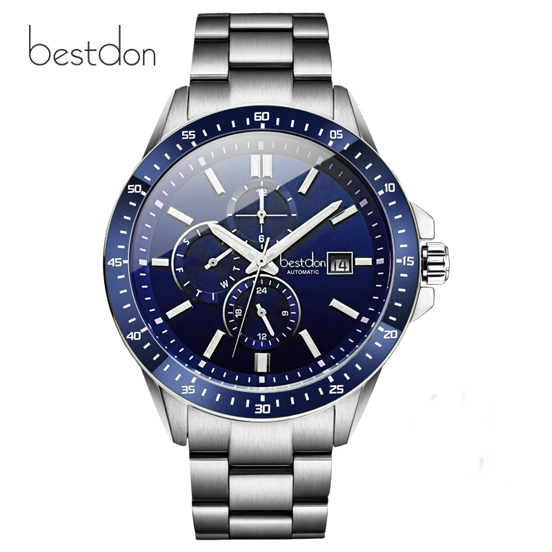 Мужские часы Топ бренд Роскошные автоматические механические мужские полностью