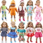 Одежда для кукол новорожденных 43 см, одежда для американских кукол 18 дюймов, лучший подарок для поколения девочек, детские игрушки