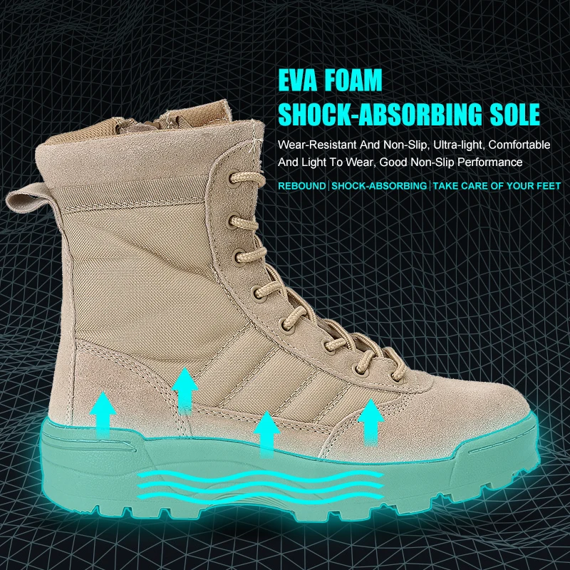 Тактические военные ботинки VOTAGOO дышащие мотоциклетные для работы на открытом