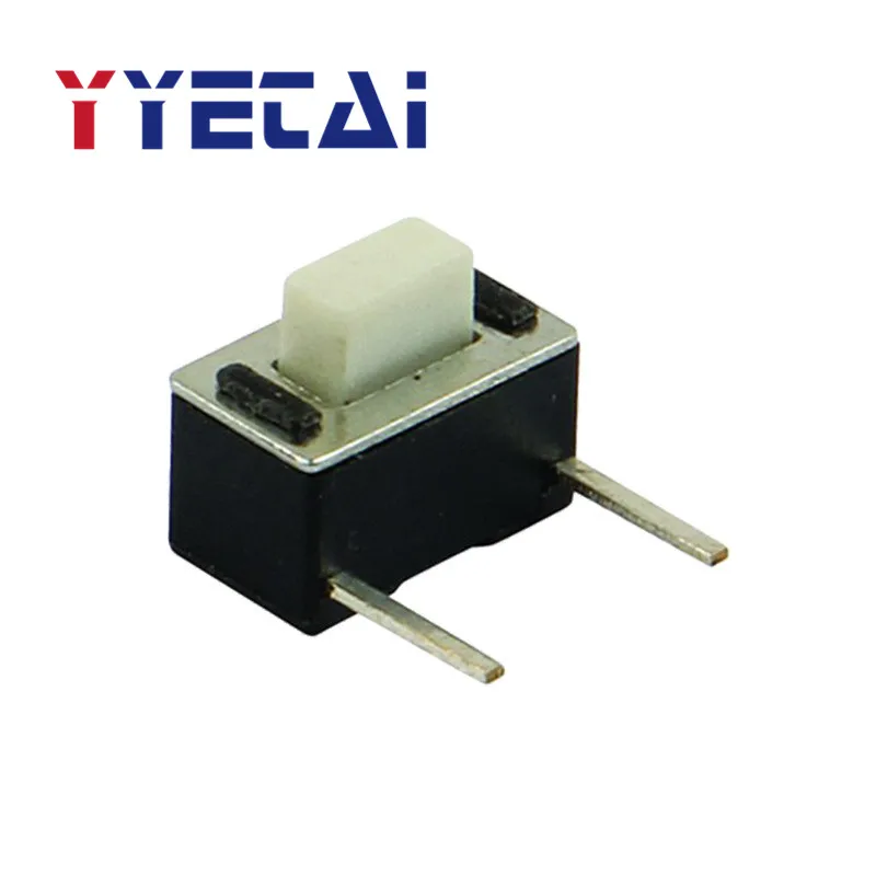 

NEW 100PCS 3*6*5.0 side two feet light touch switch copper foot 3X6X5.0MM side press button white head