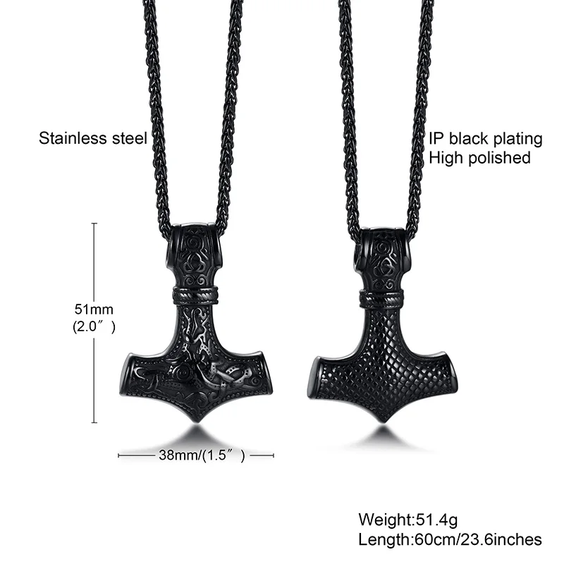 Новый Mjolnir Молот Тора скандинавские языческие символы кулон ожерелье из