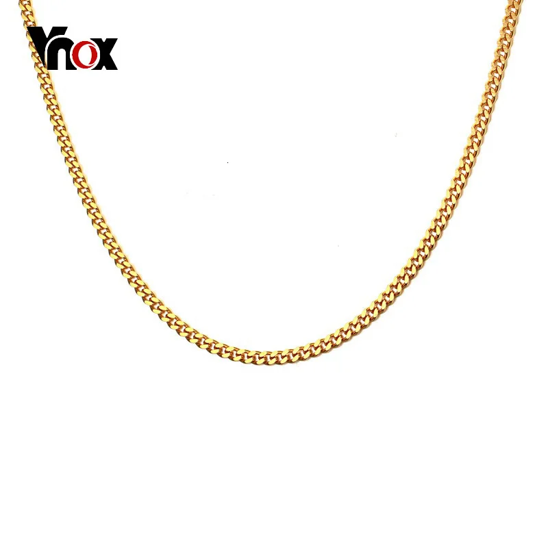 Vnox 2" /28" цепочка для мужчин из нержавеющей стали черного, серебряного, золотого цвета, мужские ожерелья в стиле панк, скалистые ювелирные изделия