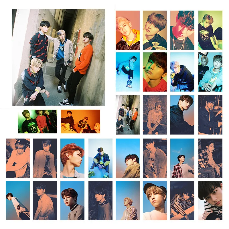 

30 Pcs/Set Stray Kids Card Photo Pictures Boy LOMO Cards Self Made LOMO Pictures Photocard Fans Supplies