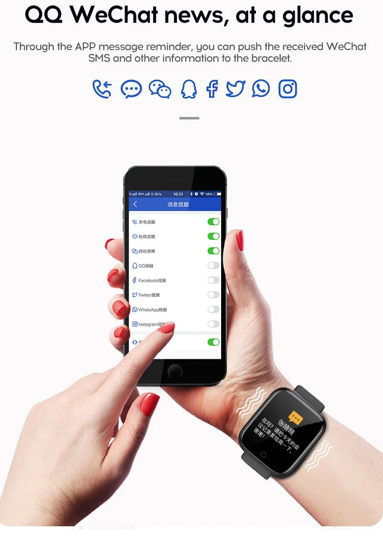 Фитнес-умные часы Bluetooth 5 0 спортивные с отслеживанием активности на протяжении