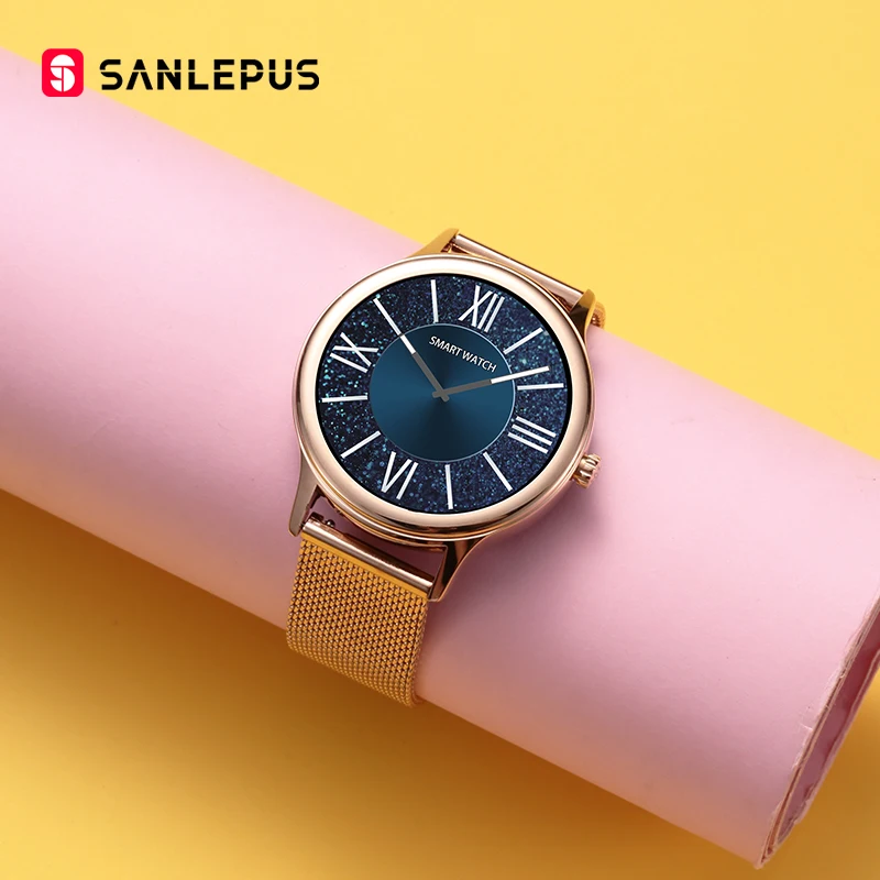 Новинка 2021 спортивные Смарт часы SANLEPUS с пульсометром Водонепроницаемый Фитнес