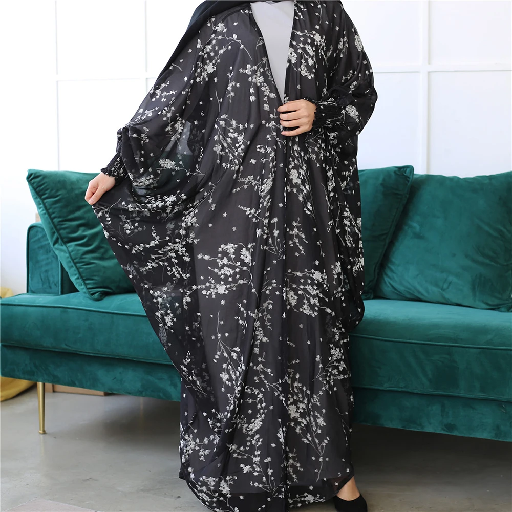

Bat Sleeve Butterfly Abaya Dubai Kaftan Muslim Dress Women Ramadan Kimono Mujer Cardigan Hijab Djellaba Turkey Islamic Clothing
