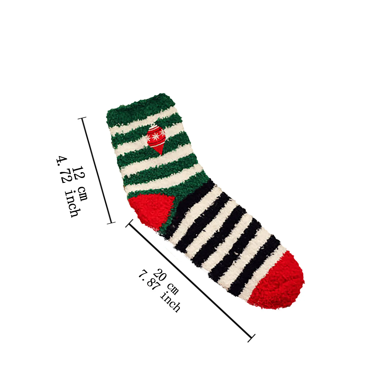 

1Pair Unisex Adult Christmas Lovely Cartoon Printing Socks Women's Warm Coral Plush Middle Comfortable Tube Socks Can Be A Gife