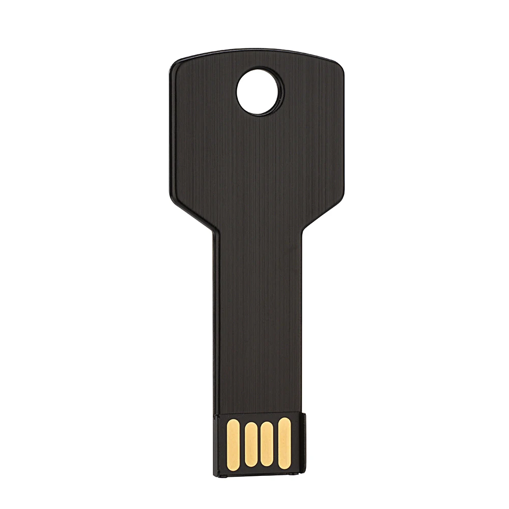 Металлический ключ USB флэш-накопитель 64 Гб фактическая емкость флешки 32 Гб U диск 2,0 128 ГБ 16 ГБ 8 ГБ 4 ГБ флеш-накопитель Memoria UsbCustom логотип