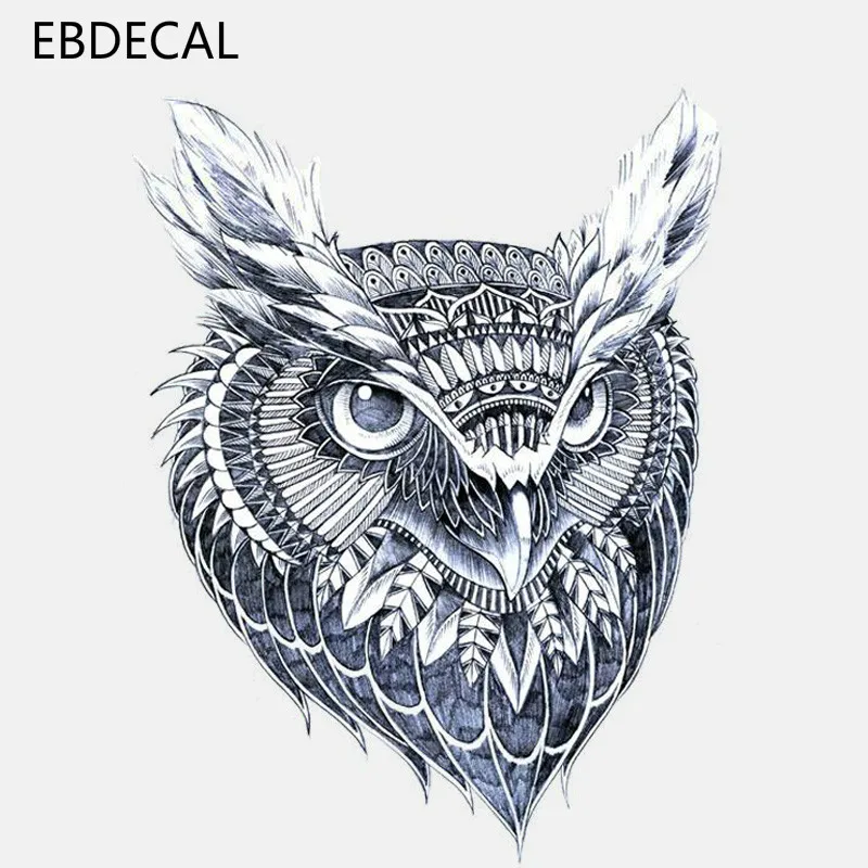 EBdecal Creative Blue Pattern Owl Head For Auto Car/Bumper/Window/Wall Decal Sticker Decals DIY Decor CT10395 | Автомобили и