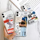 Чехол для Iphone 13 Pro, силиконовый чехол для iphone 11, 12 Pro Max, чехол для Iphone 7, 8 Plus, 6, 6S, XS, XR, SE 2020, 13, чехлы с маленькими художественными этикетками