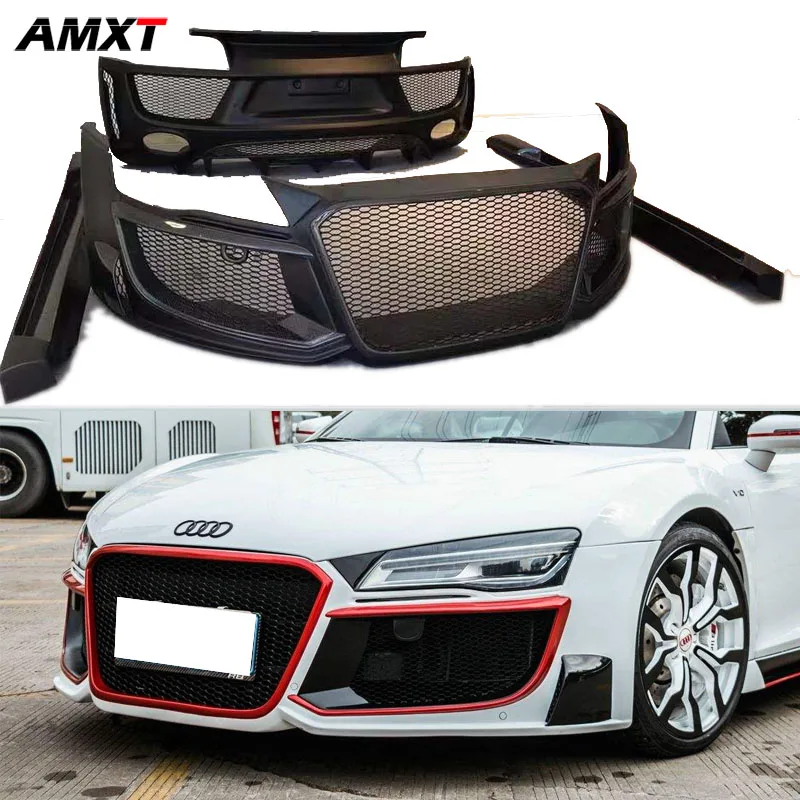 

Car Good Quality FRP Body Kit Front Bumper Rear Bumper Side Skirts For Audi R8 2008-2015 Regula Style