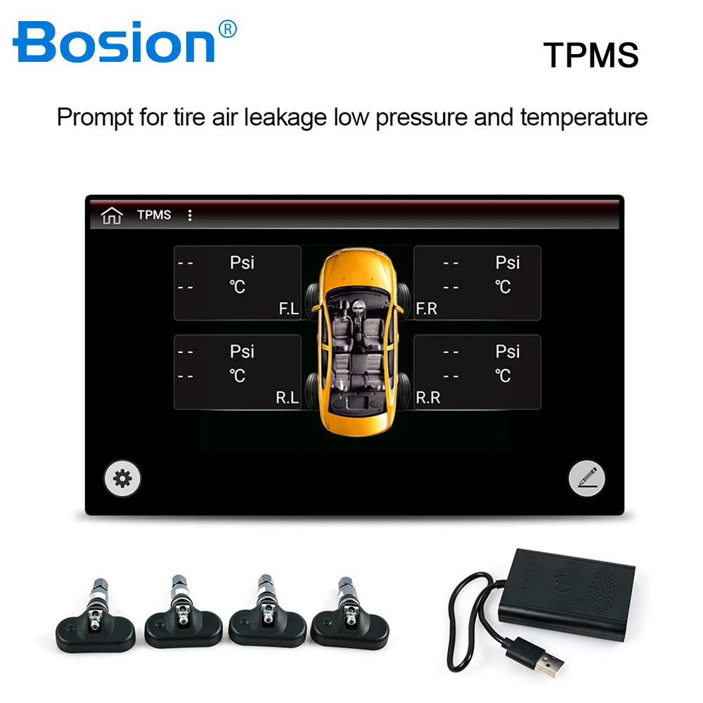 Салона автомобиля системы контроля давления в шинах Система на солнечных