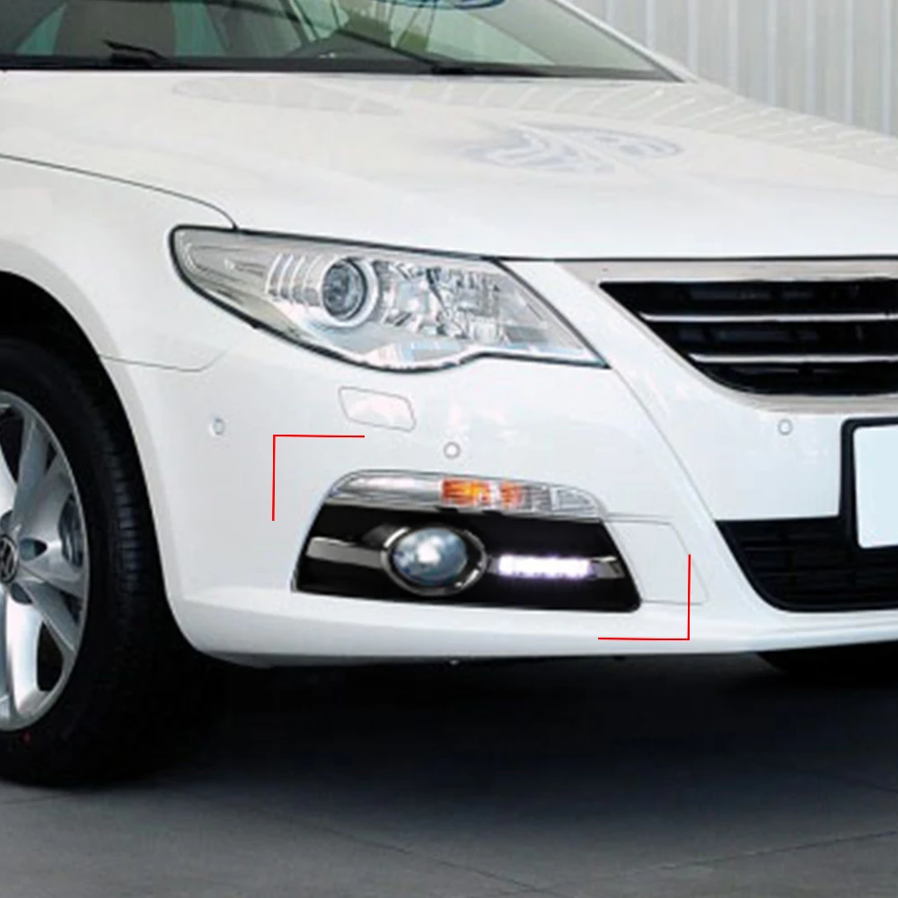 2 шт. Автомобильные светодиодные дневные ходовые огни для VW PASSAT CC 2009 2010 2011 2012 2013 12