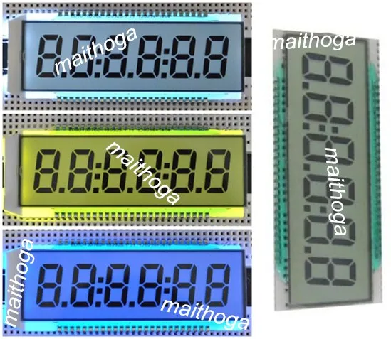 50PIN TN положительная 6 разрядная сегментная ЖК панель (подсветка/без подсветки) 5 0