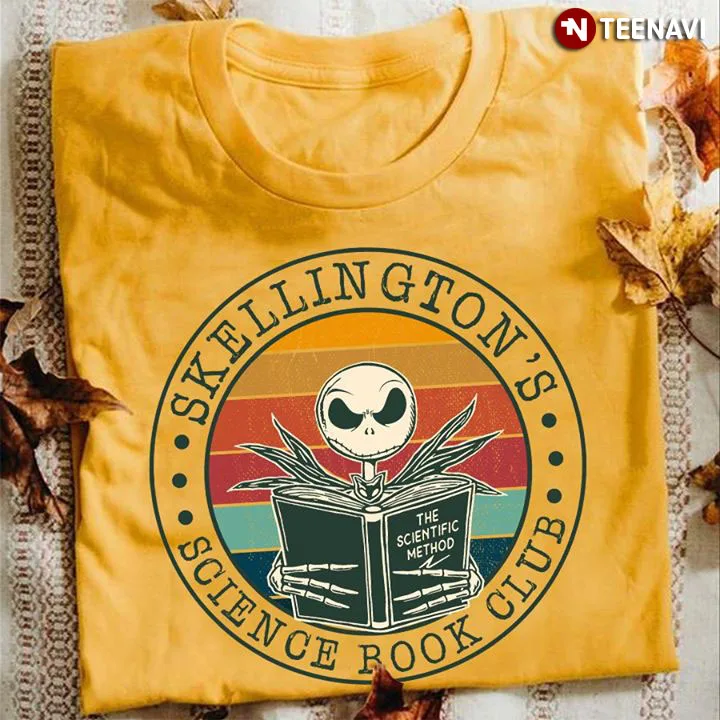 Футболка Skellington'S Science Book Club |