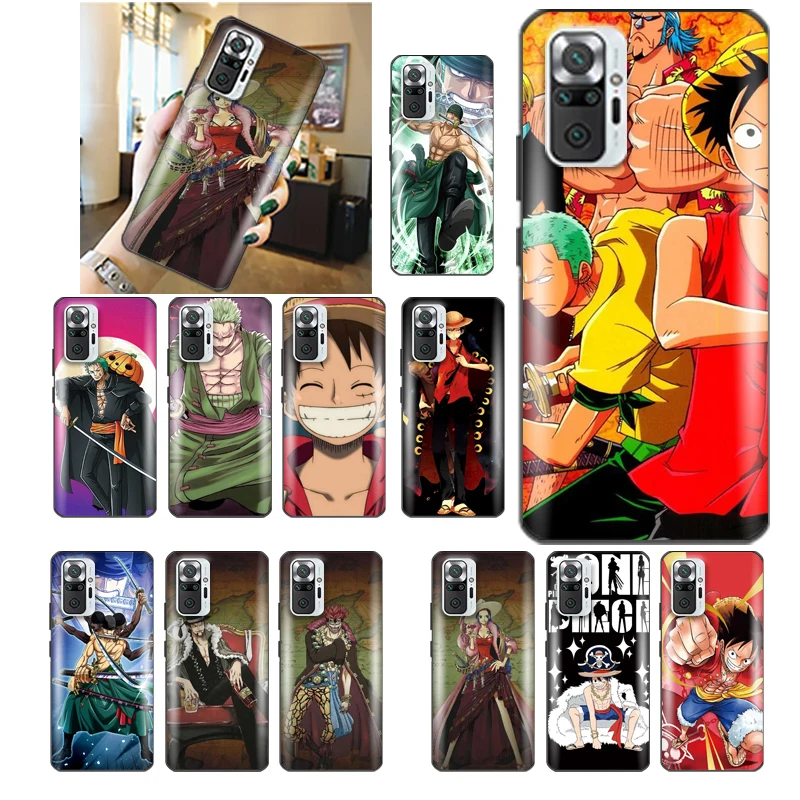 

One Pieces-A Monkey D Luffy Phone Case For Redmi Note 10 10X 10T Pro 4G 5G Luxury Anime Waterproof Kawaii Ultra Thin