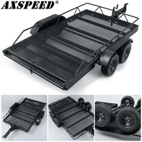 axspeed metal trailer car cargo carrier for 110 rc crawler axial scx10 cc01 f350 hilux 90034 d90 trx4 upgrade parts