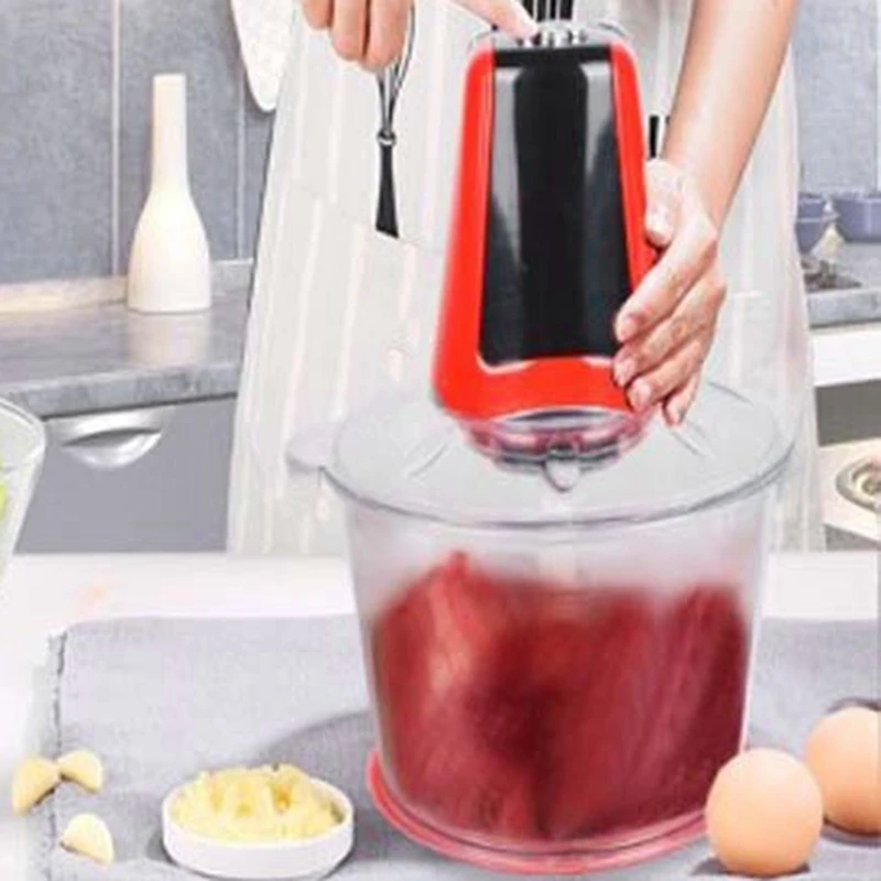 

2L Electric Chopper Powerful Meat Grinder Multifunctional Household Food Processor Meat Kitchen Blender Us Plug